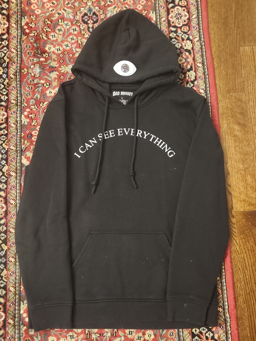 Men's Black 'I Can See Everything' Pullover Hoodie